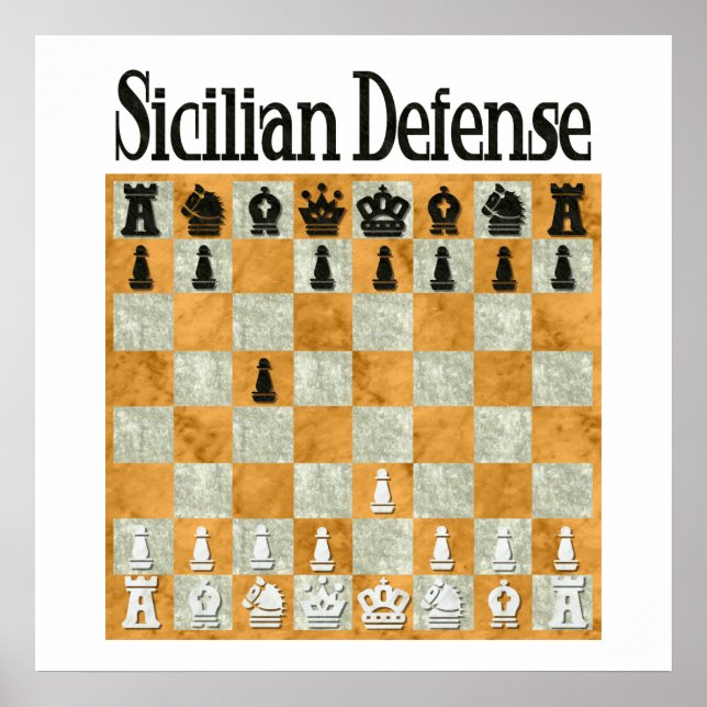 Poster Défense sicilienne (Devant)