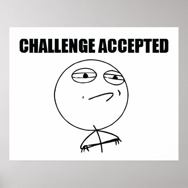 Poster Défi accepté (Devant)