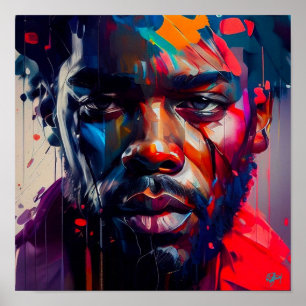 Poster Défi de l'homme noir