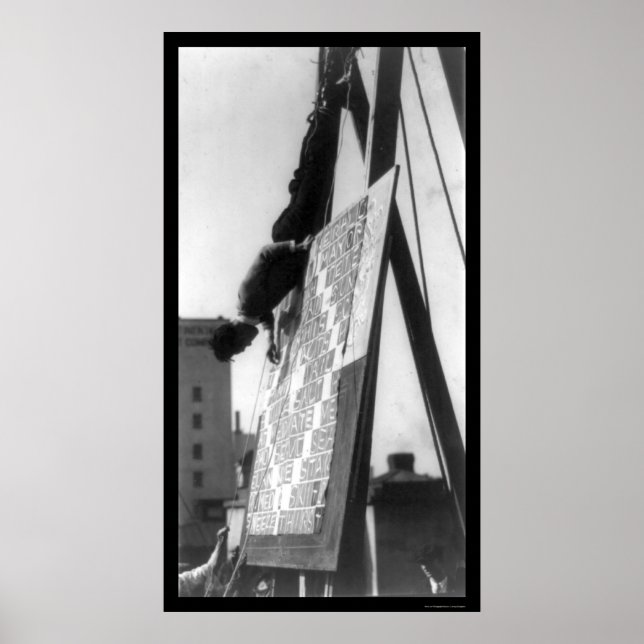 Poster Défi du casse-tête de mots croisés 1925 (Devant)