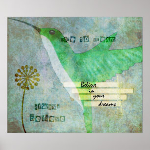 Poster Défi pour rêver le colibri