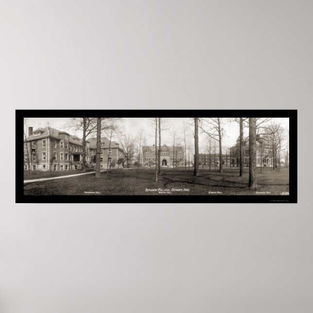 Poster Defiance College Ohio Photo 1914 (Devant)