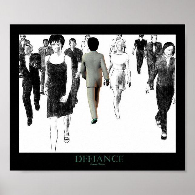 Poster Défiance White (Devant)
