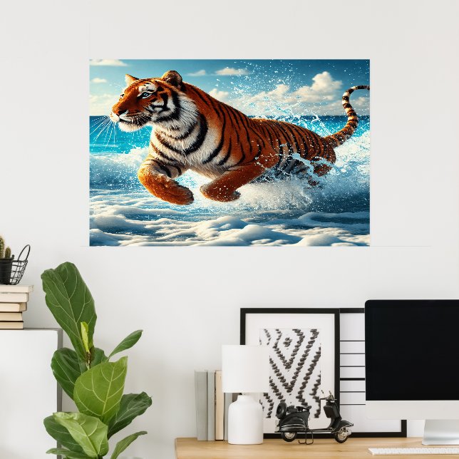 Poster Défilé Océanique : La Majesté du Tigre du Bengale (Bureau à domicile)