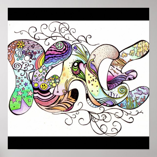 Poster Défilement de la paix (Devant)