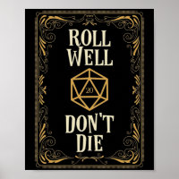 Défiler le puits Die D20 Dice Critique frapper