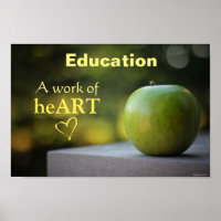Poster défini sur l'éducation