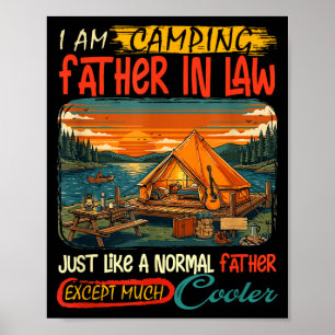 Poster Définition de beau-père de camping beaucoup plus c