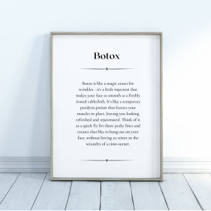 Poster Définition de botox irrégulière