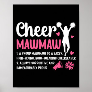 Poster Définition de Cheer Mawmaw Mawmaw d'une meneuse de
