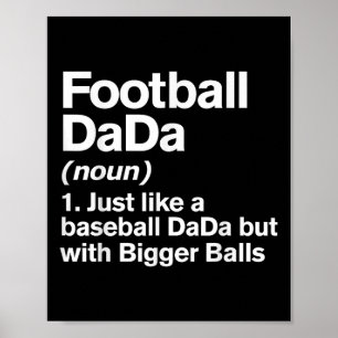 Poster Définition de Dada de football drôle plus grand Da