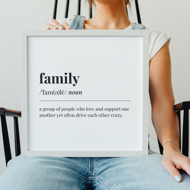 Poster Définition de famille (Créateur téléchargé)