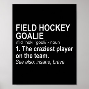 Poster Définition de gardien de but de hockey sur gazon