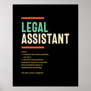 Poster Définition de l'assistant juridique