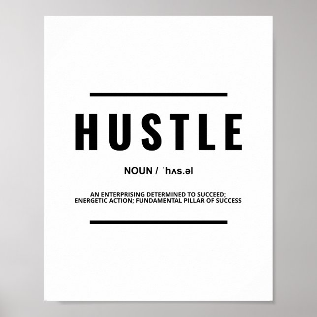 Poster Définition de l'encombrement | Devis motivationnel (Devant)
