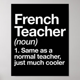 Poster Définition De L'Enseignant Français Fun Byter To S