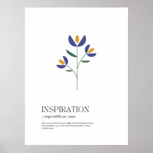 Poster Définition de l'inspiration