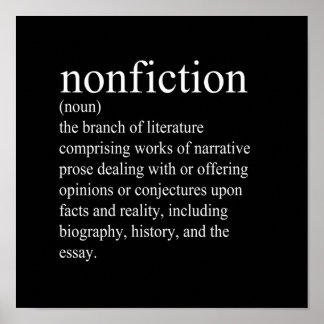Poster Définition de non-fiction