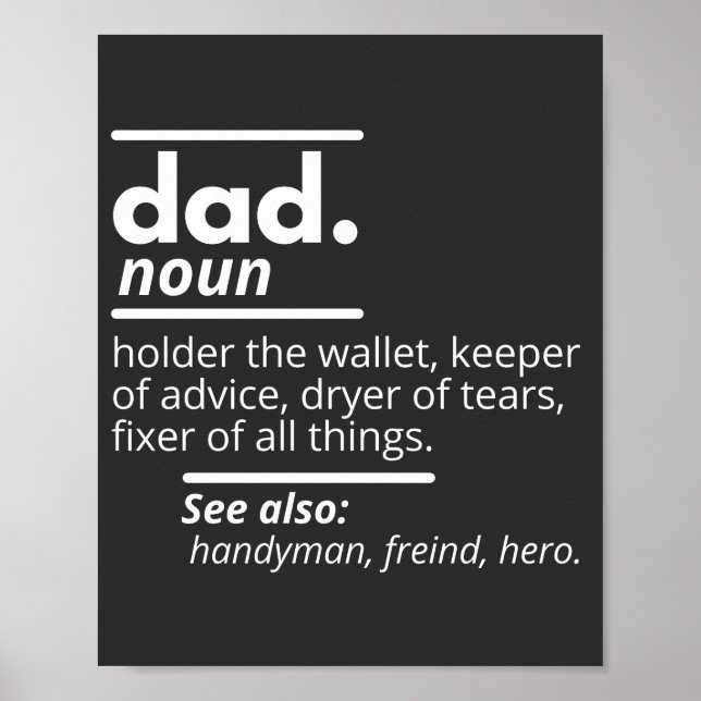 Poster Définition de papa (Devant)