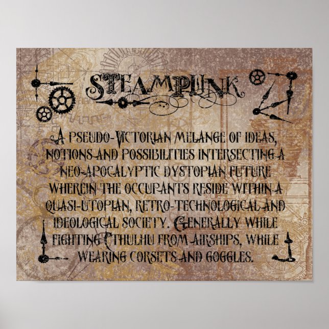 Poster Définition de Steampunk (Devant)