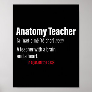 Poster Définition d'enseignant d'anatomie Enseignants de 
