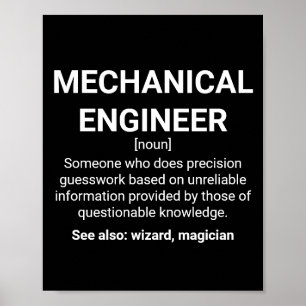 Poster Définition du génie mécanique