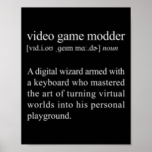 Poster Définition du modèle de jeu vidéo - Modèle de jeu