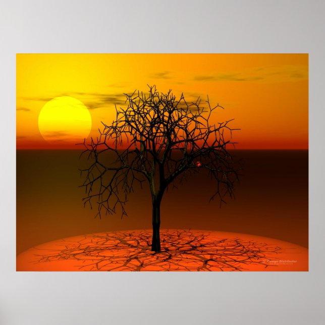 Poster Définition du soleil et de l'arbre (Devant)