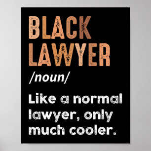 Poster Définition d'un avocat noir Avocats afro-américain
