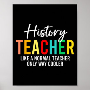 Poster Définition d'un professeur d'histoire drôle Retour