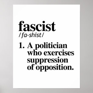 Poster Définition fasciste