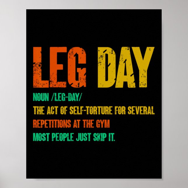 Poster Définition Jour De Jeu De Jeu Gym Pompe De Gym Sur (Devant)