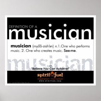 Poster Definition - Musician