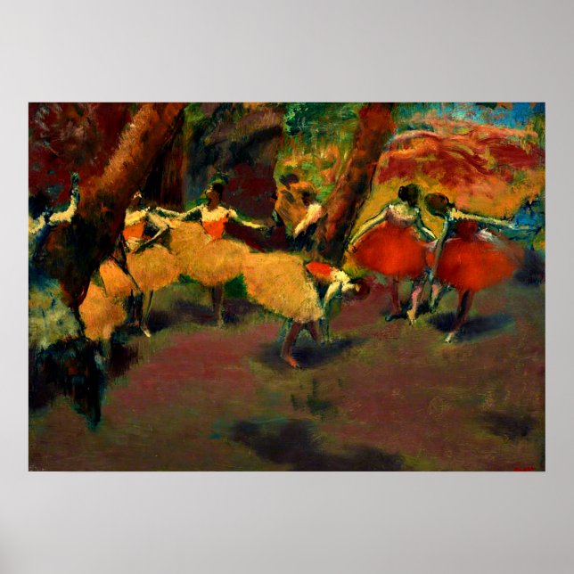 Poster Degas - Avant la performance (Devant)