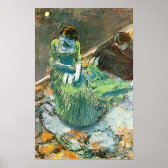 Poster Degas - Avant Le Rideau Appelez 1892 (Devant)