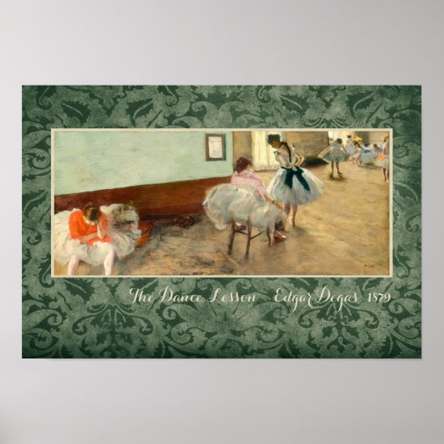 Poster Degas "La leçon de danse" (Devant)
