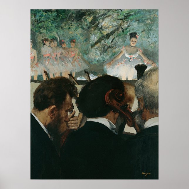Poster Degas - Musiciens d'orchestre (Devant)