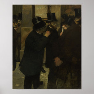 Poster Degas - Portraits à la Bourse