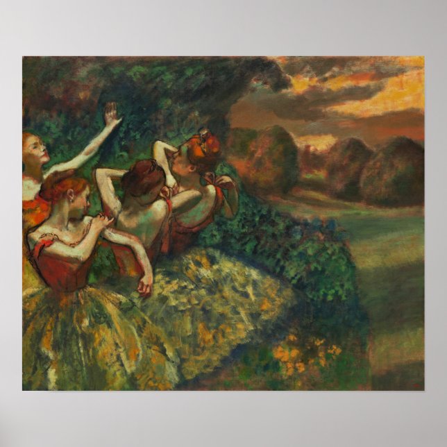 Poster Degas - Quatre Danseurs (Devant)