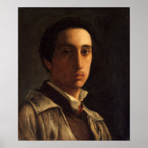Poster Degas - Self-Portrait 1856