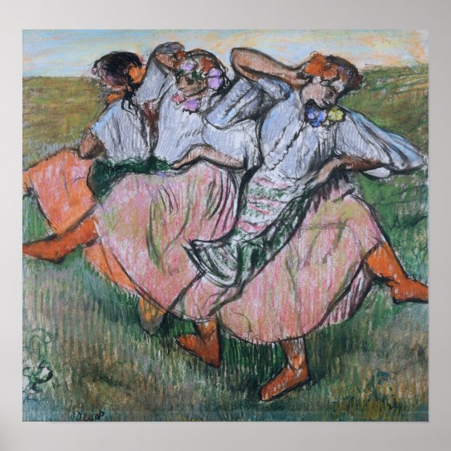 Poster Degas - Trois Danseurs Russes (Devant)
