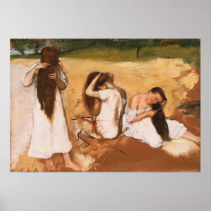 Poster Degas - Women Combing Their Hair