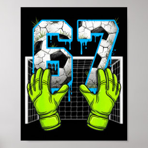 Poster Dégoulinade de foot 67 Soixante-Sept Mème Drôle Ge