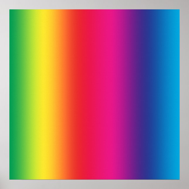 Poster Dégradé arc-en-ciel (Devant)