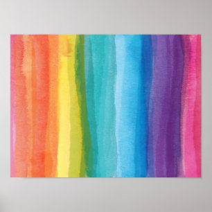 Poster Dégradé arc-en-ciel Abstrait