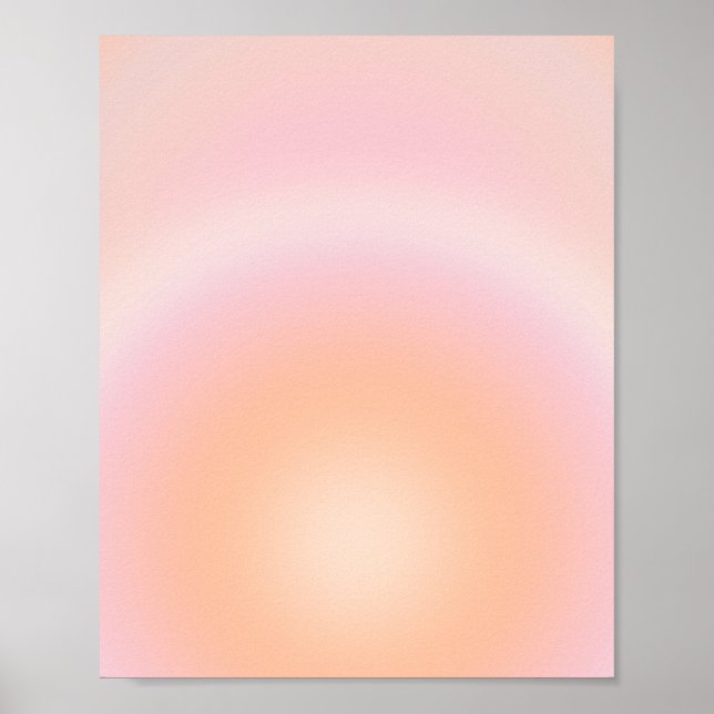 Poster Dégradé Fuzz Peach (Devant)