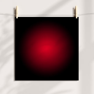 Poster Dégradé Radial Noir et Rouge