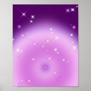 Poster Dégradé Relaxant Aura Améthyste