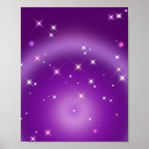 Poster Dégradé Relaxant Aura Violet