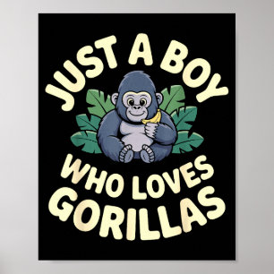 Poster Déguisement de gorille pour garçons hommes enfant